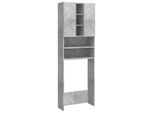 Vidaxl Armadio Per Lavatrice Grigio Cemento 64X25,5X190 Cm