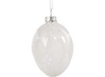 Uovo Di Pasqua Ciondolante Clayre & Eef Ø 6X9 Cm Vetro Trasparente