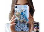 Custodia Per Huawei Y6S - Donna Motivi Marmorizzati + Vetro