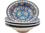 Set Di 4 Piatti Fondi Tebsi Bakir Royal - P 23 Cm