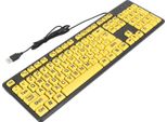 Tastiera Per Computer A Stampa Grande, Tastiera A Stampa Grande, Tastiera Usb Cablata, Tastiera A Tasti Grandi, Tastiera Cablata, Tastiera