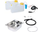 Set Tecnologico Lavabo Da Campeggio 12V Kit Lavabo 325X265X100Mm Integrato Bulli