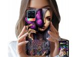 Custodia Per Realme 8 / 8 Pro - Anti Social Butterfly Farfalla Rosa + Vetro