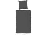Set Di Biancheria Da Letto Tinta Unita Good Morning 140×200/220 Cm Antracite