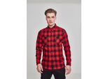 Urban Classics - Orlo A Quadri Flanell Schwarz / Rot - Xl