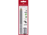 Faber-Castell 183797 Set Di Mini Matite Grip 2001 - Argento, 3 Pezzi.