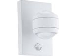Eglo Applique Da Esterno A Led Con Rilevatore Di Movimento "Sesimba 1"" Bianco, Lampada Da Esterno A 2 Luci"