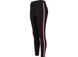 Urban Classics Donna - Leggings A Righe Tape Nero - Xs