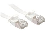 Lindy Patchkabel Cat6A U/Ftp Flachband Weiß 5.00M