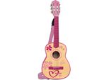Chitarra In Legno A 6 Corde Con Tracolla 75 Cm Rosa