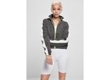 Urban Classics TB3414 | Ladies Short Piped Track Jacket Trainingsjacke Damen - Farbe: Darkshadow/Electriclime - GrößE: M