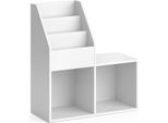 Vicco Libreria Luigi, 72 X 79 Cm, Bianco