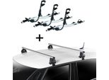 3X Fast Rider Portabici In Alluminio + Portapacchi Vdp Evo Alu Compatibile Con Ds 5 5 Porte 2012-2018