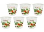 La Porcellana Bianca Set 6 Bicchieri Per Liquore Al Caffè 75 Ml P012715CAFZ