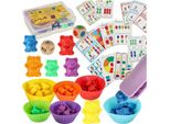 Orsacchiotti Didattici Per Imparare A Contare Montessori 44El.