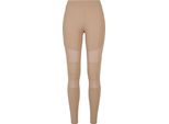 Urban Classics Donna - Leggings Tech Mesh Taupe - Xs
