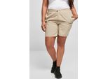 Urban Classics - Pantaloncini Da Donna In Nylon Increspato, Cemento - 5XL