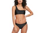 DáMské Plavky Bikiny Urban Classics Ladies Recycled Asymmetric Tank Top Bikini Nero - Xs