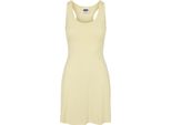 DáMské šAty Urban Classics Donna Modal Short Racer Back Dress Softyellow - 3XL