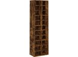 Vidaxl Scarpiera In Rovere Affumicato 54X34X183 Cm Materiale A Base Di Legno