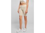 Urban Classics TB5021 | Pantaloncini Da Ciclismo Da Donna - Colore: Soft Seagrass/Bianco - Taglia: Xs
