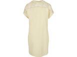DáMské TričKo Urban Classics Ladies Lace Tee Dress Softyellow - L