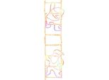 Vidaxl Sagoma Led Di Babbo Natale Su Scala 552 Led 50X200 Cm
