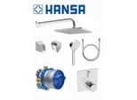 Hansa Bluebox - Set Doccia Con Termostatico, 3 Getti, Cromo 89950000