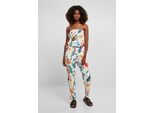 DáMský Overal Urban Classics Ladies Viscose Bandeau Jumpsuit Whitesandfruity - Xl