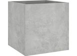 Vidaxl Fioriera In Cemento Grigio 40X40X40 Cm Materiale Legno