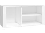 Vidaxl Portascarpe Bianco 100X35X45 Cm Materiale A Base Di Legno