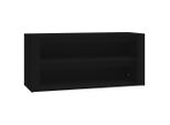 Vidaxl Portascarpe Nero 100X35X45 Cm Materiale A Base Di Legno