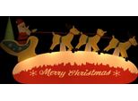Vidaxl Babbo Natale Gonfiabile Con Renna Led 145 Cm