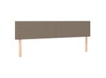 Vidaxl Testiere 2 Pezzi Tessuto Taupe 100X5X78/88 Cm