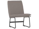 Vidaxl Sedia Lounge Taupe 52X75X76 Cm Tessuto