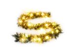 Vidaxl Ghirlanda Di Natale Con Luci Led Verde 2,7 M Pvc