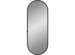 Vidaxl Specchio Da Parete Nero 40X15 Cm Ovale