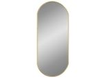 Vidaxl Specchio Da Parete Golden 70X30 Cm Ovale