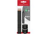 FABER-CASTELL 580024 FABER-CASTELL Grip 2001 Bleistift-Set B Schwarz 1 Set