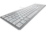 Cherry Kc 6000C Per Mac - Tastiera - USB-C - Usa - Interruttore A Chiave: Cherry Sx - Argento