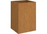 Vidaxl Fioriera 42X38X75 Cm In Acciaio Corten