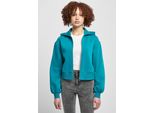 Urban Classics - Giacca Corta Con Zip Da Donna Verde Acqua - 4XL