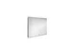 Specchi Nimco - Specchio Con Cornice Con Illuminazione A Led, 900X700 Mm, Alluminio Zp 12019V