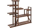Vidaxl Portafiori 110X25X111 Cm In Legno Massiccio D'abete