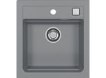 Alveus Atrox - Lavello In Granito 470X500 Mm, Con Comando Di Scarico, Cemento 1131989