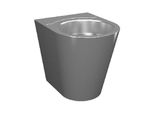 Sanela Wc In Acciaio Inox - Wc In Piedi In Acciaio Inox, Antivandalo Slwn 05