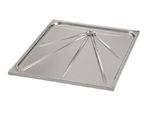 Sanela Docce In Acciaio Inox - Piatto Doccia In Acciaio Inox 700X700 Mm, Antiscivolo Slsn 06
