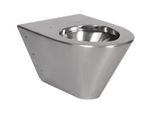 Sanela Toilette In Acciaio Inox - Toilette Sospesa In Acciaio Inox Anti-Wandal Slwn 09