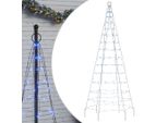 Vidaxl Albero Di Natale A Led Per Pennone 200 Led Blu 180 Cm