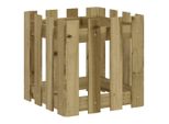 Vidaxl Fioriera A Doghe Design 40X40X40 Cm In Legno Di Pino Impregnato